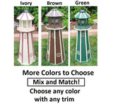 Backyard Solar Lighthouse - Poly Made - Amish Handmade