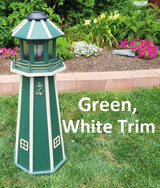 Lighthouse Solar Poly Made - Garden Decor - Garden Decoration