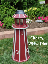 Lighthouse Solar Poly Made - Garden Decor - Garden Decoration