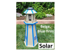Solar Lighthouse Amish Made - Poly
