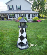 Cape Lookout Lighthouse - Solar - Amish Made - Landmark Replica - Backyard Decor