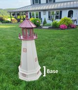 Cape May Lighthouse - Solar - Amish Made - Landmark Replica - Backyard Decor