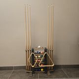 Cue Rack - Billiards - Amish Handmade - Pool Cue Table - Whiskey Barrel - Pool Lovers - Display -Vintage - Stave - Pool - Organizer - Unique