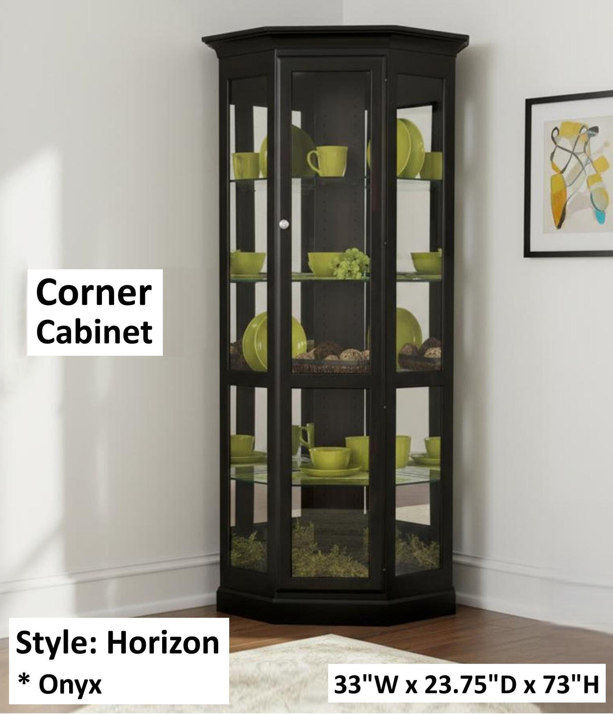 Amish Handmade Glass Cabinet - Glass Display Cabinet - Tall Curio Cabinet - China Display -Modern Home Decor - Multipurpose Cabinet - Rustic
