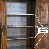 Amish Handmade Multipurpose Cabinet - Large Cabinet - Cabinet with Drawer - Farmhouse -Organizer- Storage - Rustic - Case Goods - Home Decor
