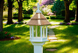 Cedar Roof Bird Feeder Amish Handmade Decorative Birdfeeder Maintenance Free Gift for Bird Lovers Gift, Bird Feed