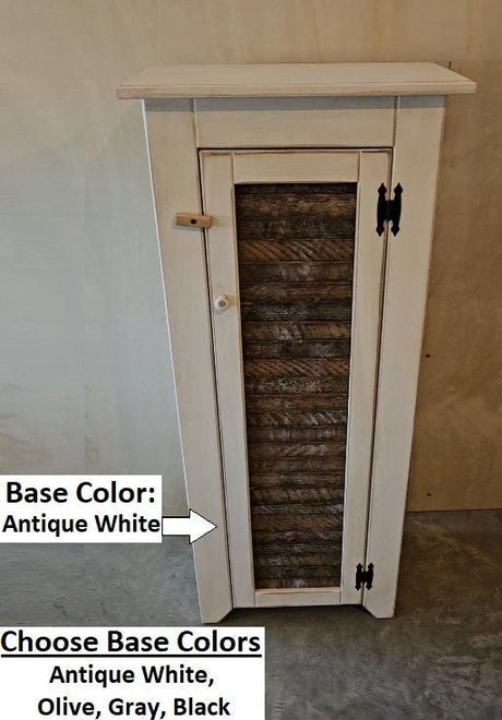 Rustic Cupboard - Amish Handmade - Pantry Cabinet - Kitchen - Fully Assembled - Primitive Jelly Cabinet - Rustic Chimney Cabinet -Home Décor