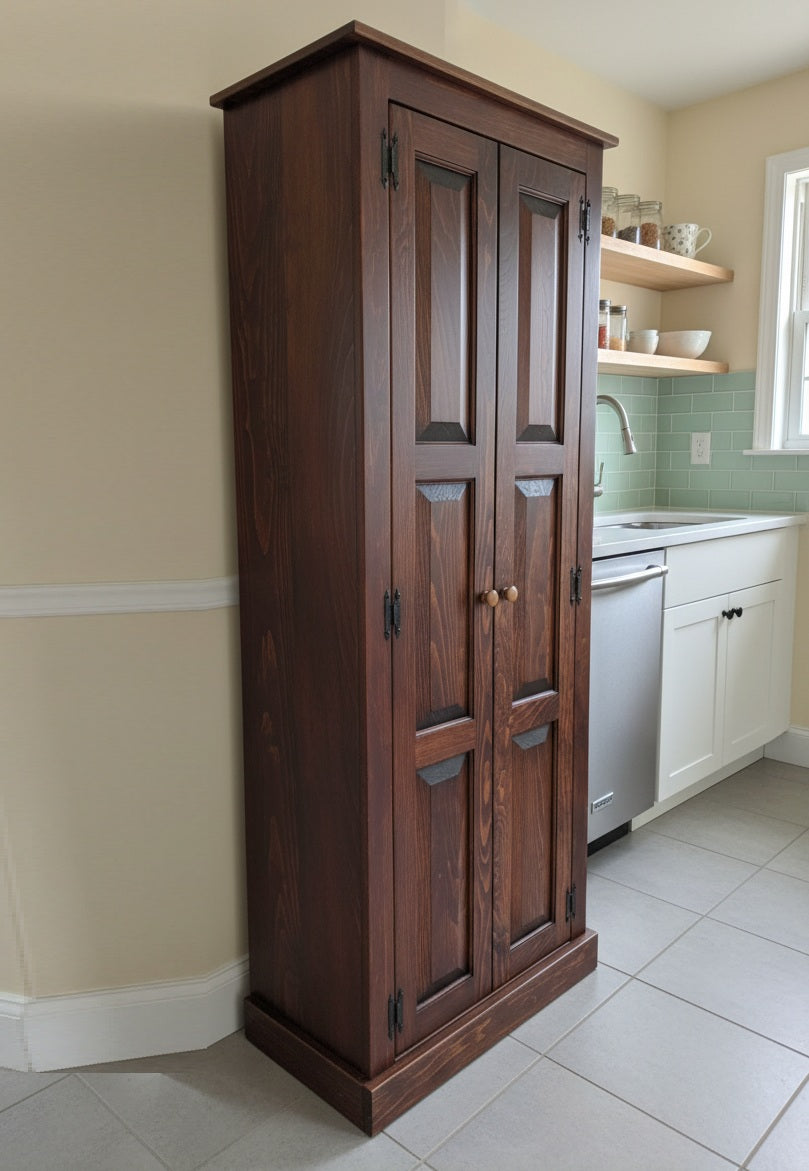 pantry cabinet, kitchen cabinet, home furniture, living room, bookcase, bookshelf, Amish handmade, books, Primitive, vintage, organizer, cupboard, rustic case goods