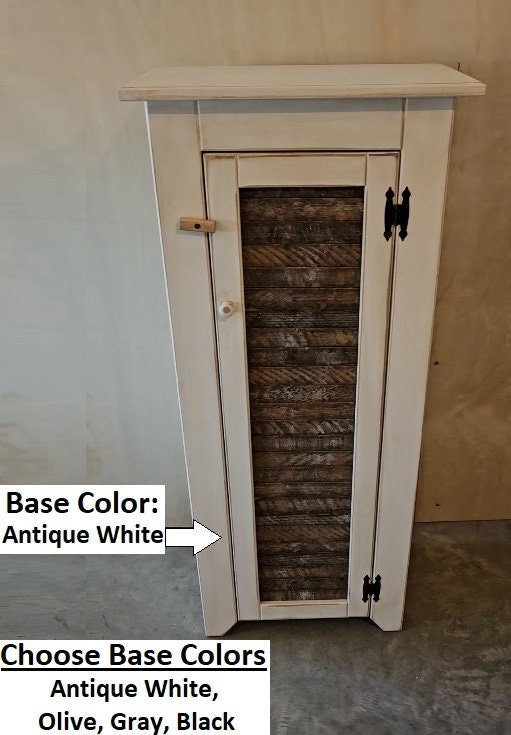 Rustic Cupboard - Amish Handmade - Pantry Cabinet - Kitchen - Fully Assembled - Primitive Jelly Cabinet - Rustic Chimney Cabinet -Home Décor