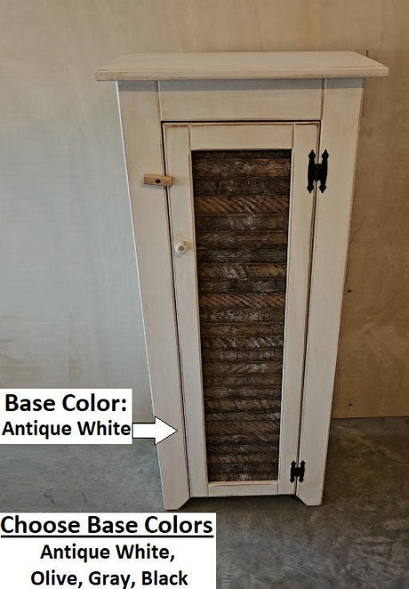 Rustic Cupboard - Amish Handmade - Pantry Cabinet - Kitchen - Fully Assembled - Primitive Jelly Cabinet - Rustic Chimney Cabinet -Home Décor