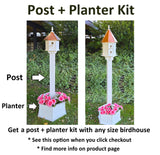 2 Hole Bird House With Copper Roof Amish Handmade, Nesting Compartments, Weather Resistant Birdhouses, Bird Lovers, Poly