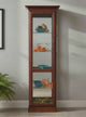 Amish Handmade Glass Display Cabinet - Tall Curio Cabinet - China Display - Glass Cabinet - Modern Home Decor - Multipurpose Cabinet -Rustic