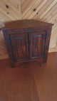 Corner Cabinet 2 Doors - Amish Furniture - Free Shipping - Primitive - Storage -  TV Cabinet -Amish Handmade - Multipurpose Cabinet - Rustic