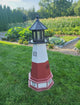 Vermilion Lighthouse - Solar - Amish Made - Landmark Replica - Backyard Decor