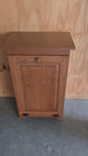 Amish Handmade Pine Tilt-Out Trash Bin: Farmhouse Kitchen Cabinet