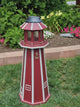 Backyard Solar Lighthouse - Poly Made - Amish Handmade