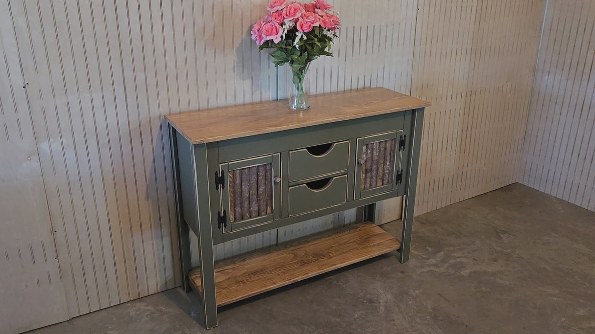 2 Door Cabinet - Amish Furniture - TV Stand - Primitive - Storage -  Farmhouse - Vintage Cupboard -Multipurpose Cabinet - Rustic - Handmade