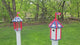 Amish Handmade Birdhouse, Bird Feeder, Independence Day Special! 250th Anniversary, Gifts for Bird Lovers, Yard Decor