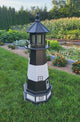 Tybee Island Solar Lighthouse - Amish Handmade - Landmark Replica - Lawn Lighthouse