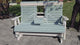 Amish Handmade Console Glider- Patio Bench Stand - Large -  Upholstered - Outdoor Furniture - Cupholder - Swing Seats - Comfort - Backyard