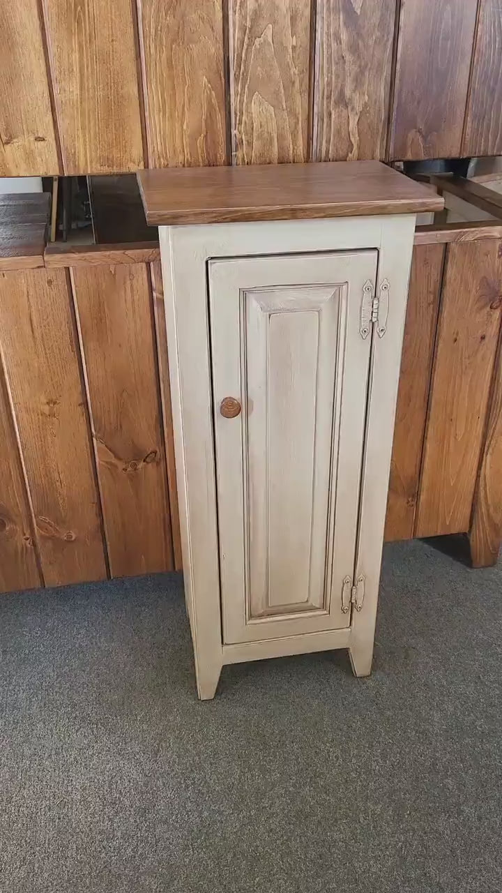 Pantry Cabinet - Amish Furniture - Primitive Jelly Cabinet - Rustic Chimney Cabinet - Home Décor- Amish Handmade - Rustic Cupboard