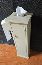 Toilet Roll Dispenser - Amish Handmade - Toilet Storage - Wooden Cabinet - Roll Holder - Bathroom - Free Standing - Tissue Paper Holder