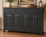 Amish Handmade Cabinet - 4 Door Multipurpose Hatch - Amish Furniture -Farmhouse - Primitive TV Stand - Storage - Rustic- Case Goods - Home