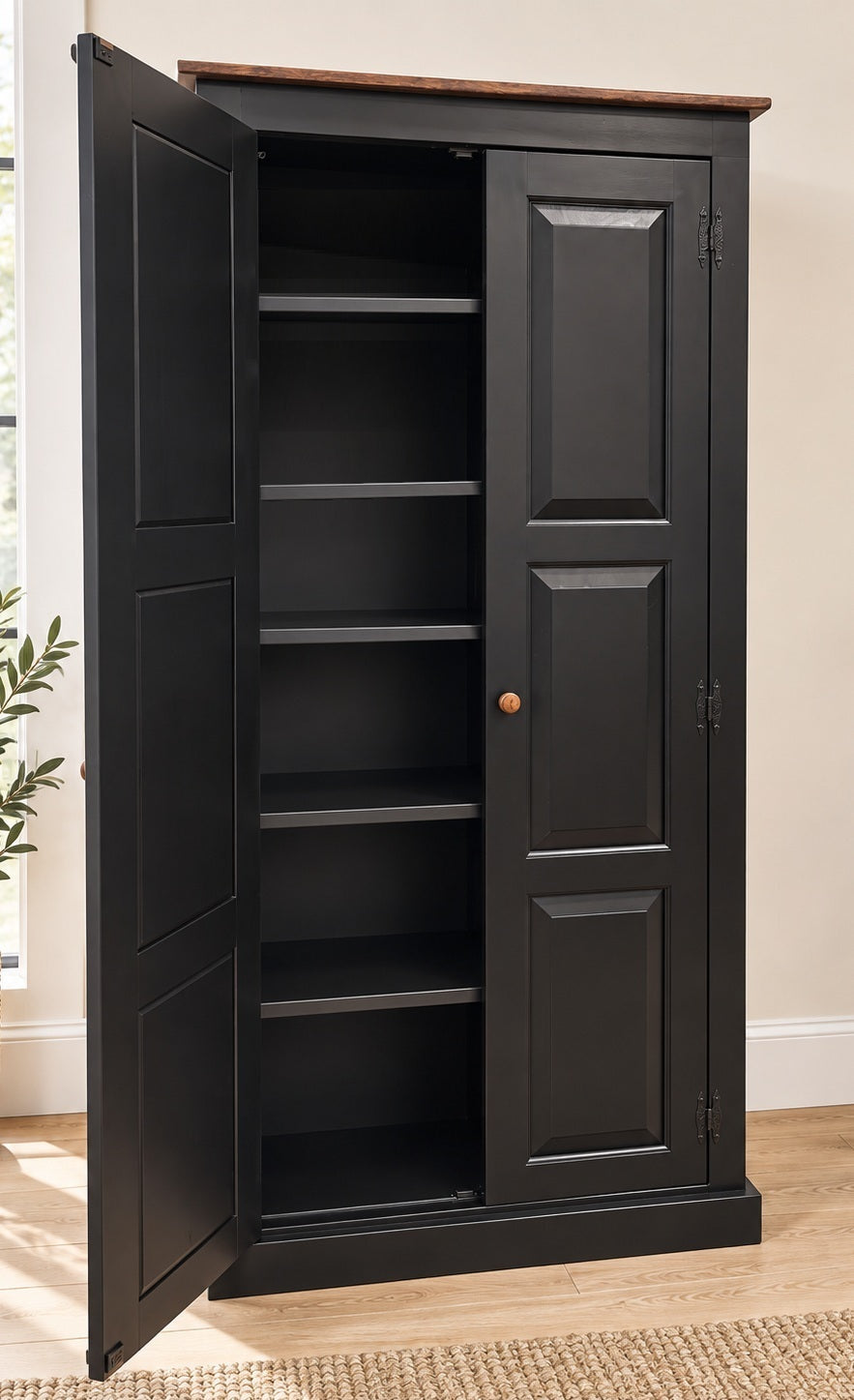 Amish Handmade Pantry Cabinet - Large Jelly Cabinet - Multipurpose Cabinet - Farmhouse - Cupboard- Amish Furniture- Rustic- Case Goods- Home
