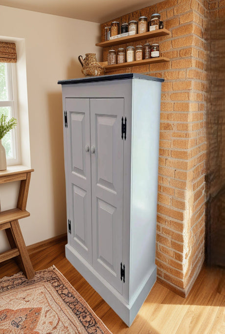 Amish Handmade Pantry Cabinet - Large Jelly Cabinet - Multipurpose Cabinet - Farmhouse - Cupboard- Amish Furniture- Rustic- Case Goods- Home