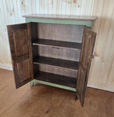 Furniture Farmhouse Cabinet Wooden Hall Cabinet 2 Door Cabinet Primitive Cabinet Handmade Buffet Cabinet Home Decor Vintage Jelly Cupboard